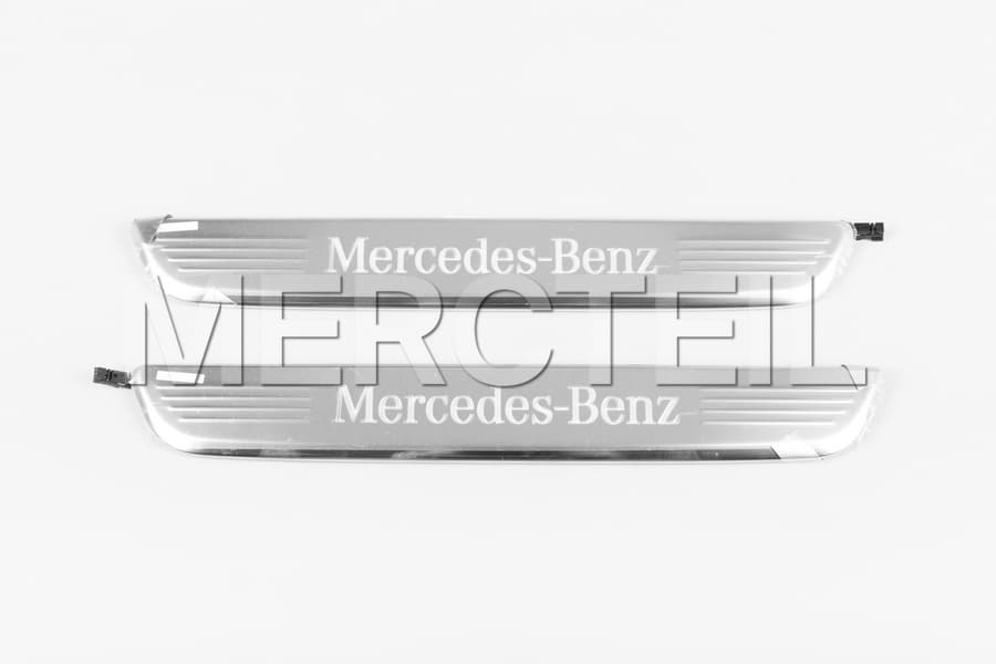 AMG GT 4 Door Illuminated Front Doors Sill Panels U45 Mercedes Benz Logo Set X290 Genuine Mercedes Benz preview 0