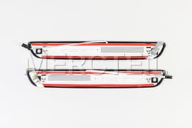 AMG GT 4-Door Illuminated Door Sill Panels U45 Mercedes-Benz Logo Set X290 Genuine Mercedes-Benz A2576804602, A2576804702