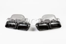 GT63 AMG Black Exhaust Tips Night Package C192 Genuine Mercedes-AMG A0004903000,A0004903100