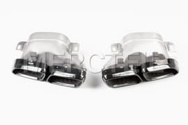 GT63 AMG Black Exhaust Tips Night Package C192 Genuine Mercedes-AMG A0004903000,A0004903100