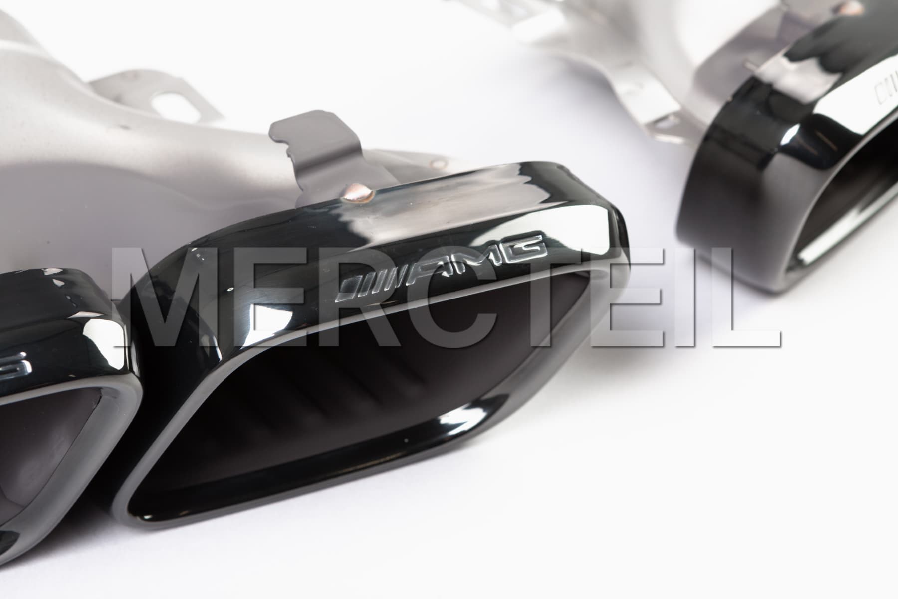 GT63 AMG Black Exhaust Tips Night Package C192 Genuine Mercedes-AMG A0004903000,A0004903100