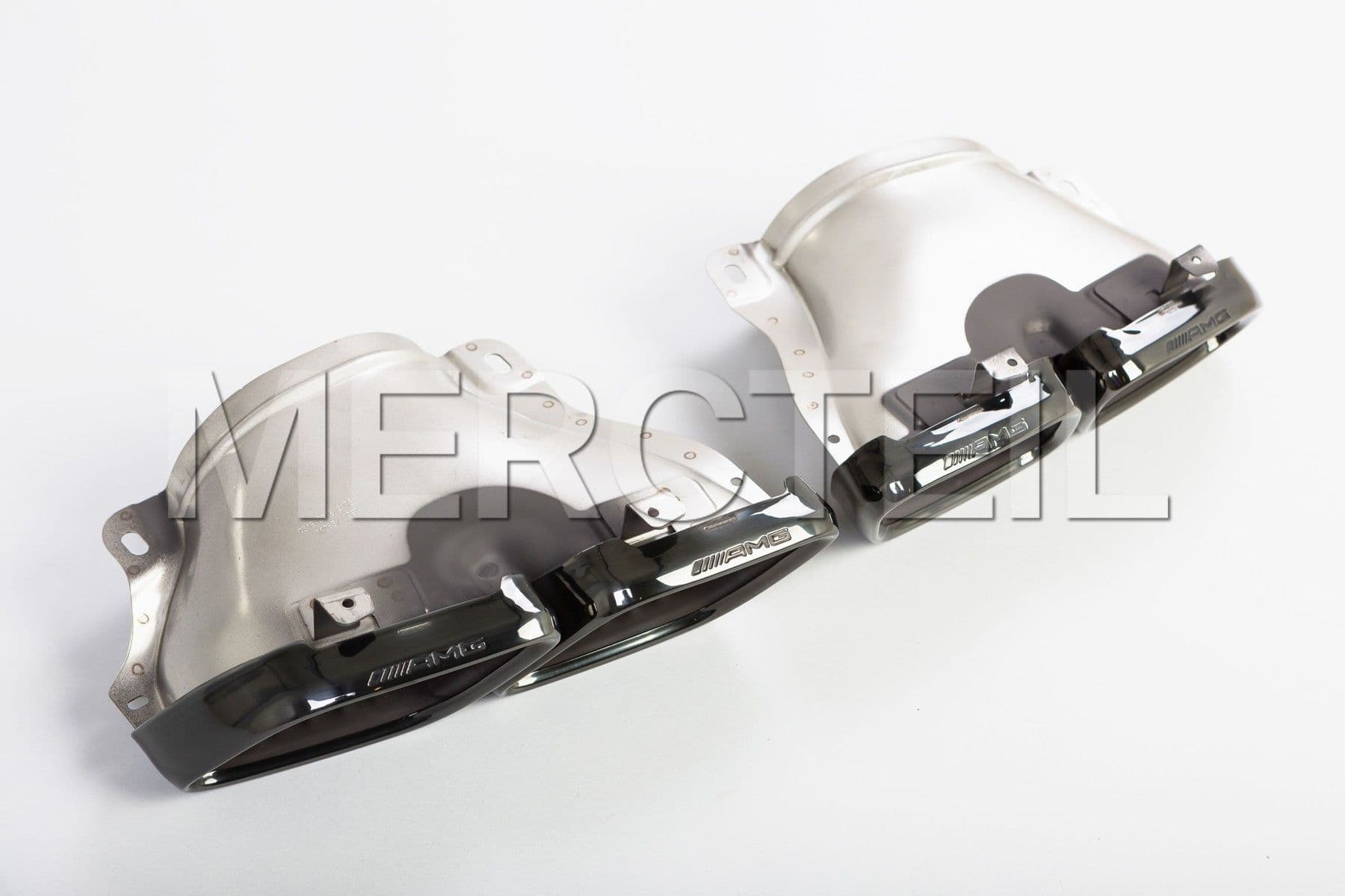 63 AMG Exhaust Tips Night Package Genuine Mercedes AMG (part number: A0004902100)