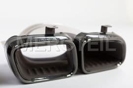 63 AMG Exhaust Tips Night Package Genuine Mercedes AMG (part number: A0004902000)