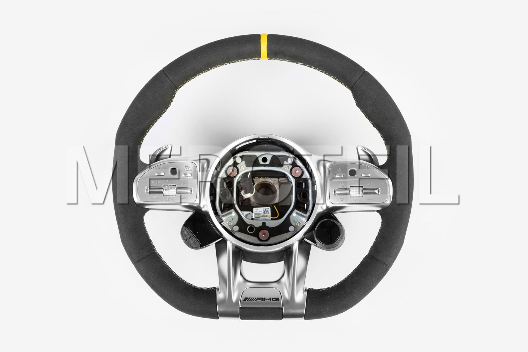 AMG GT Alcántara Steering Wheel with Switch Panels Genuine Mercedes Benz (part number: A0004609808 1C86)