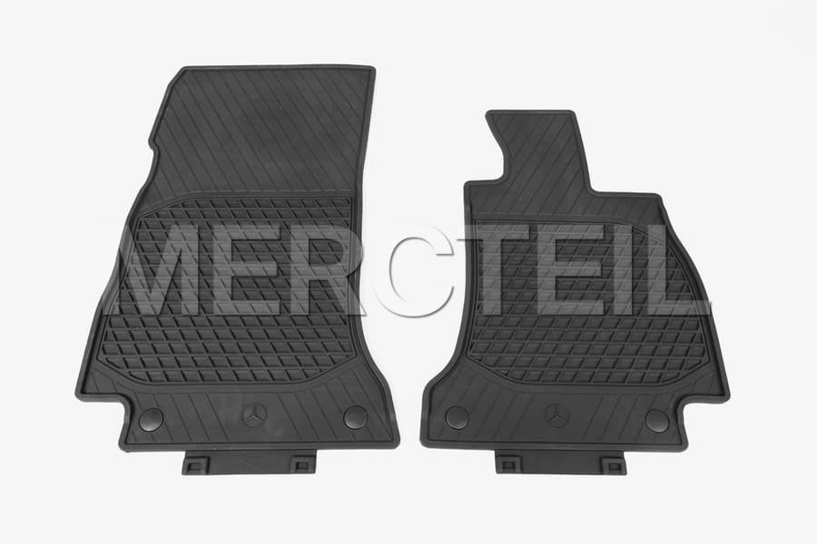 AMG GT All Season Rubber Black Front Floor Mats LHD/RHD X290 Genuine Mercedes Benz preview 0