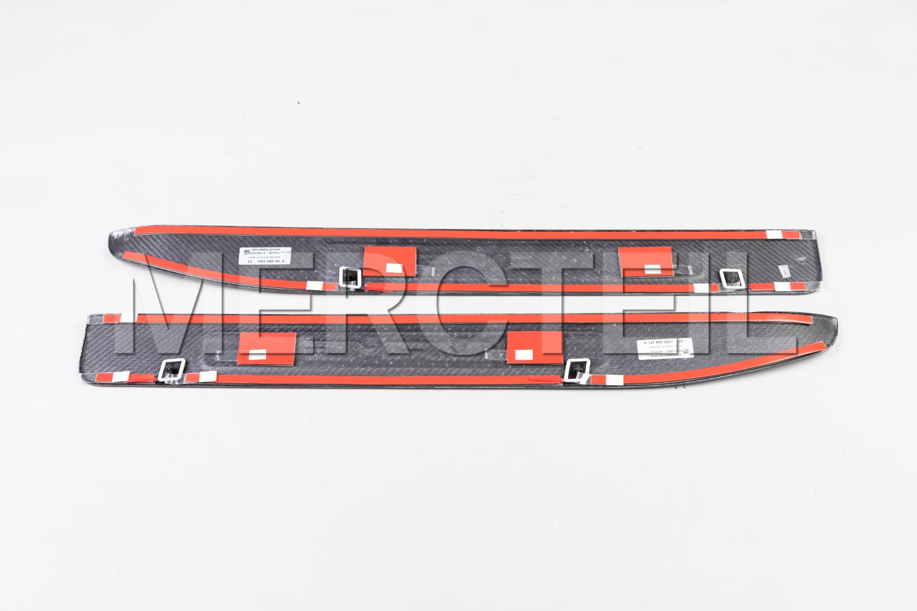 AMG GT Carbon Door Sill Panels Kit A190/C190 Genuine Mercedes-AMG A1976840921, A1976841021