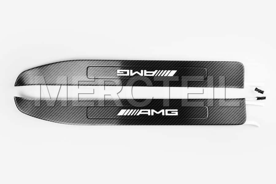 AMG GT Carbon Illuminated Door Sills Kit A/C190 Genuine Mercedes AMG preview 0