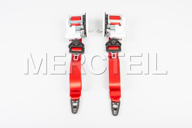 AMG GT Coupe Red Driver Seat Belts C190 Genuine Mercedes AMG preview