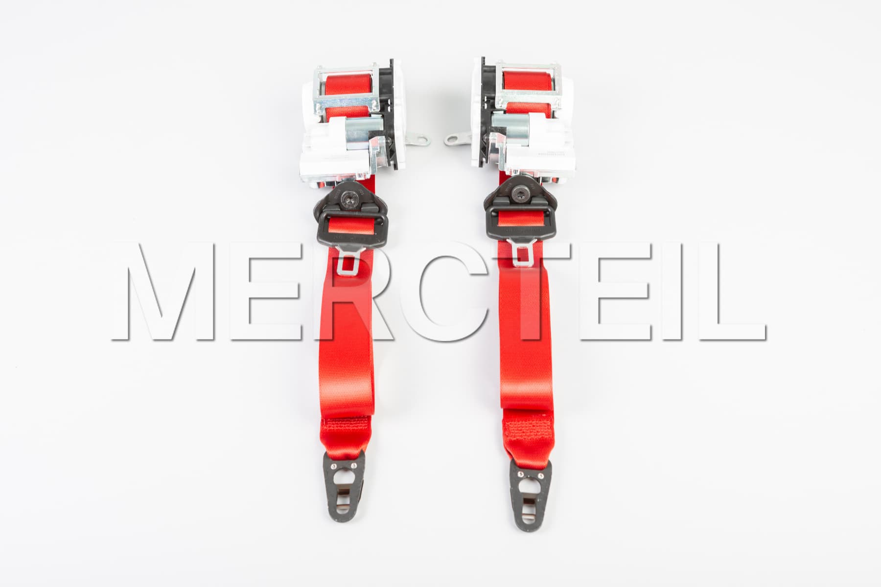 AMG GT Coupe Red Driver Seat Belts C190 Genuine Mercedes AMG (part number: A19086021003D53)