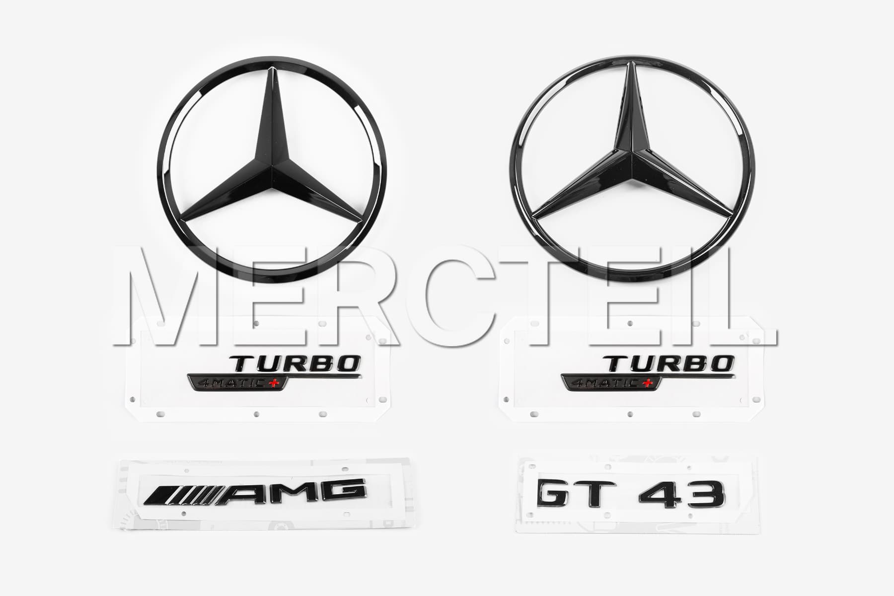 AMG GT Night Package Abzeichen Aufkleber Set X290 Original Mercedes-AMG