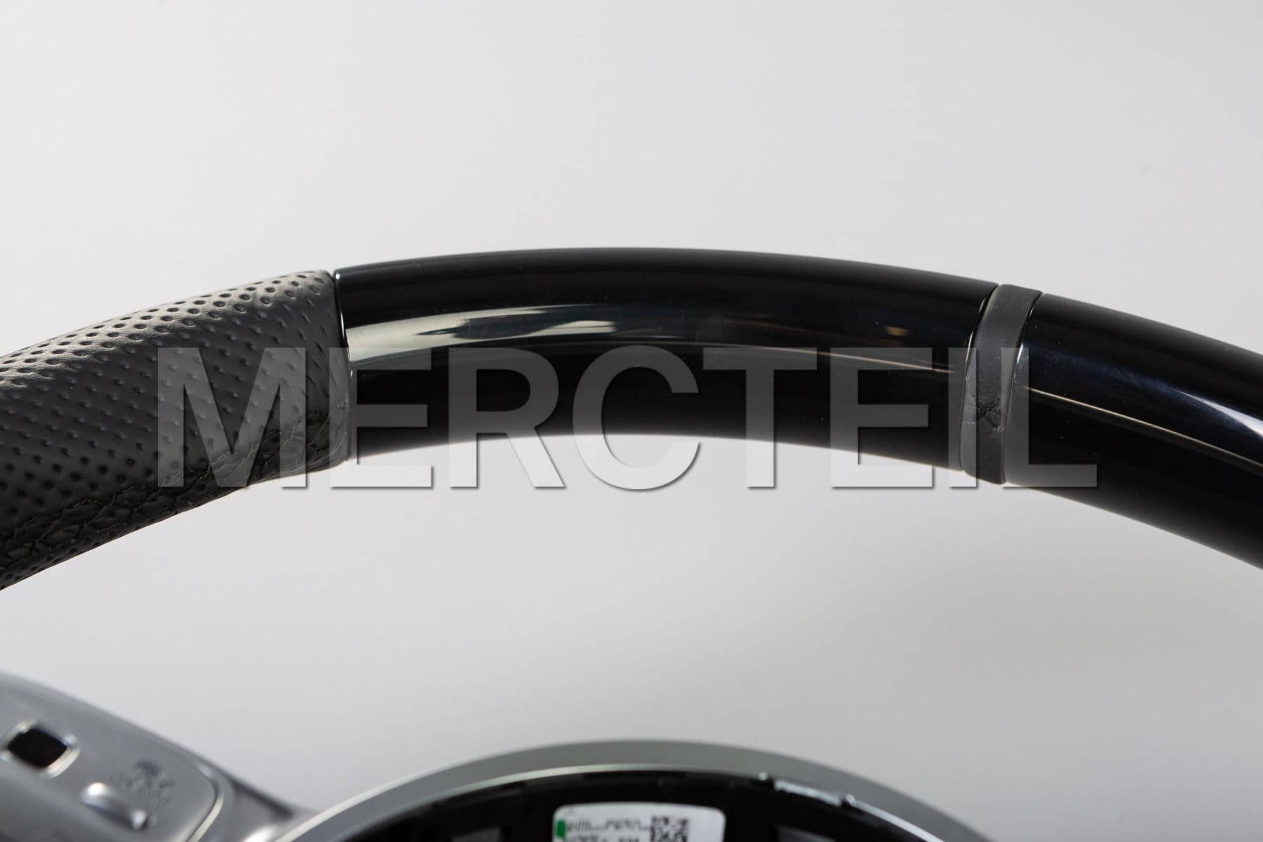AMG Black Leather Steering Wheel Piano Black; A0994640005 9E38, AMG GT C190.