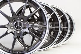 AMG GT-R Forged Wheels Black C190 Genuine Mercedes Benz (part number: A19040123007X71)
