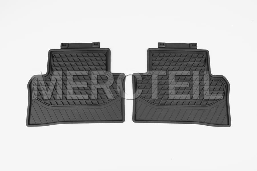 AMG GT Rear Rubber Floor Mats X290 Genuine Mercedes Benz preview 0