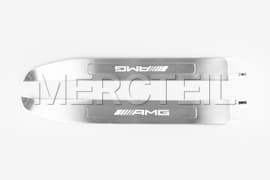 AMG GT Silver Door Sills Illuminated Genuine Mercedes AMG (part number: A1906800035)