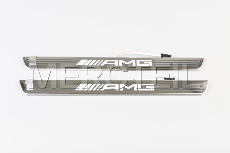 AMG Illuminated Door Sill Panels with Exchangeable Covers Genuine Mercedes AMG preview 0