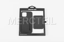 AMG Iphone 12 Pro Case Black with Credit Card Holder Genuine Mercedes AMG Collection (Part number: B66959446)