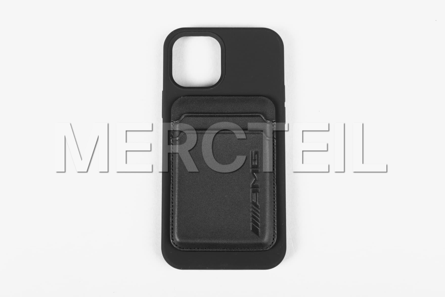 AMG Iphone 12 Pro Case Black with Credit Card Holder Genuine Mercedes AMG Collection (Part number: B66959446)