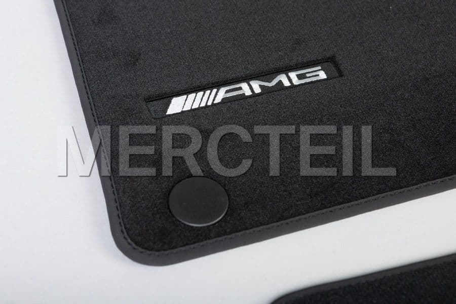 AMG Logo Black Velour Floor Carpets Genuine Mercedes Benz preview 0