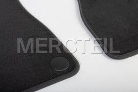 AMG Logo Black Velour Floor Carpets Genuine Mercedes-Benz (Part number: A24768098019J74)