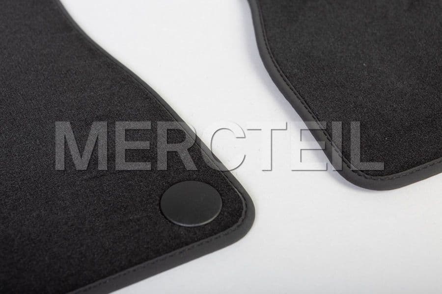 AMG Logo Black Velour Floor Carpets Genuine MercedesBenz