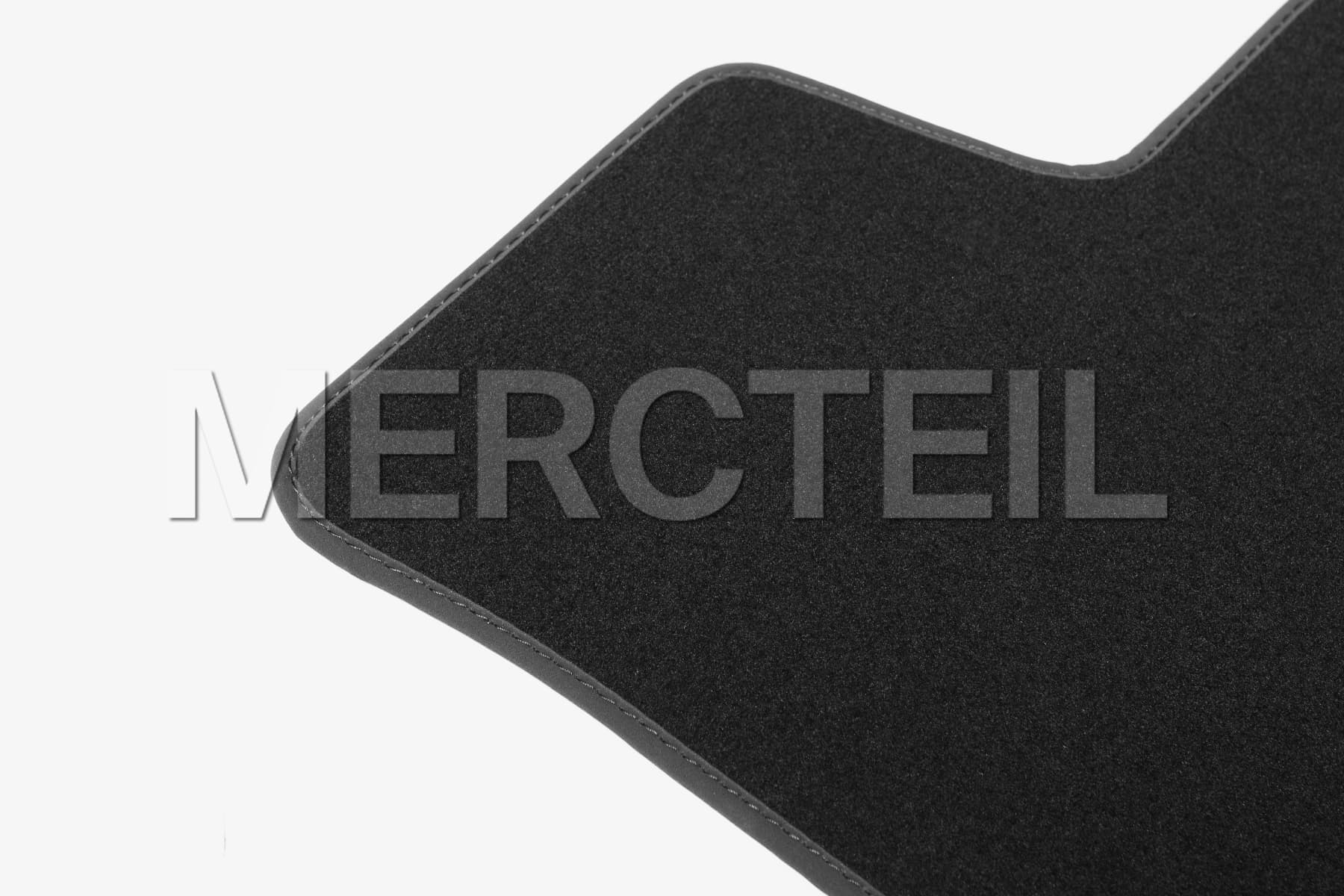 AMG Logo Black Velour Floor Carpets Genuine Mercedes-Benz (Part number: A24768097019J74)