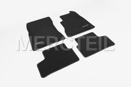 AMG Logo Black Velour Floor Carpets Genuine Mercedes-Benz (Part number: A24768097019J74)