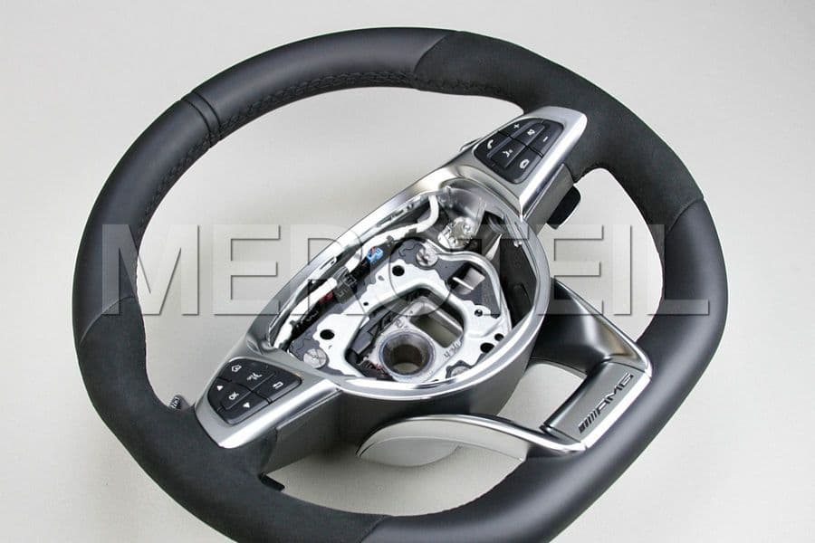 AMG Performance Black AlcantaraLeather Steering Wheel