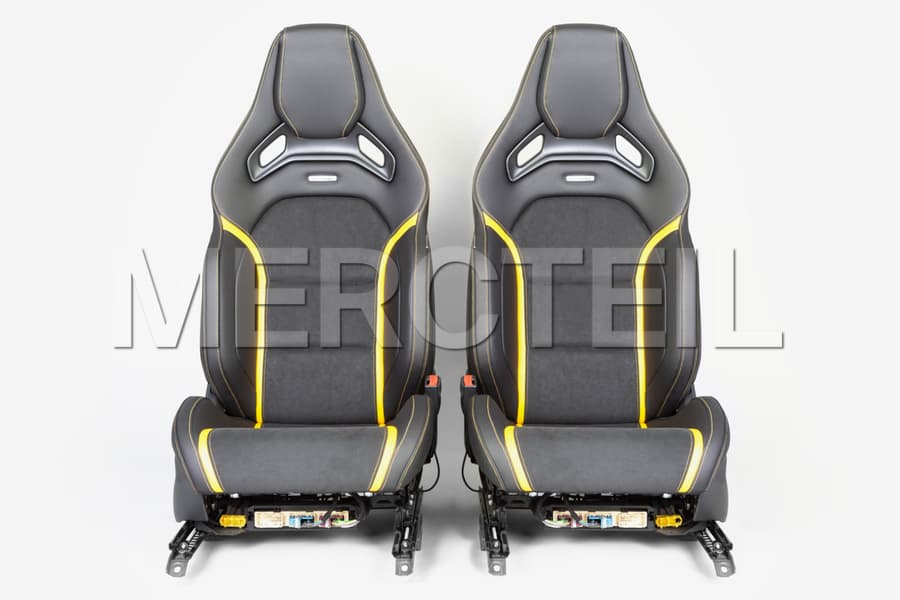AMG Performance Seats Black & Yellow LHD Genuine Mercedes AMG preview 0