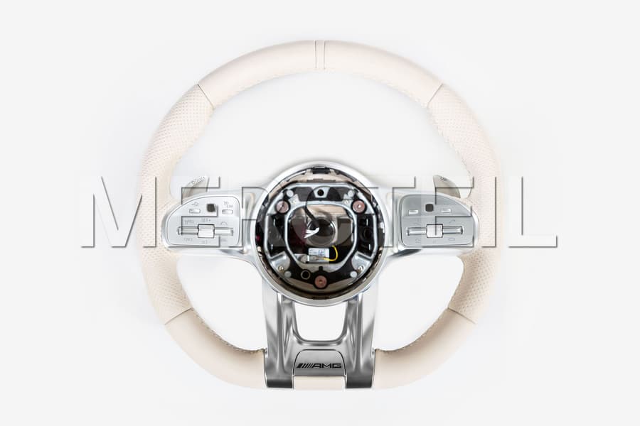 AMG Performance Steering Wheel Beige Nappa Leather Genuine Mercedes AMG preview 0