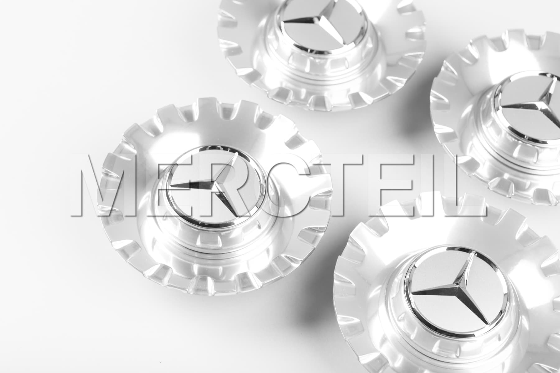 AMG S Class Chrome Center Caps Genuine Mercedes AMG (part number: A22240009007X15)