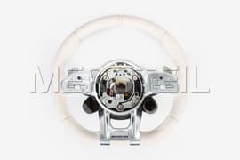 AMG Steering Wheel Beige Leather with Drive Units Genuine Mercedes AMG (part number: A00046084138U00)