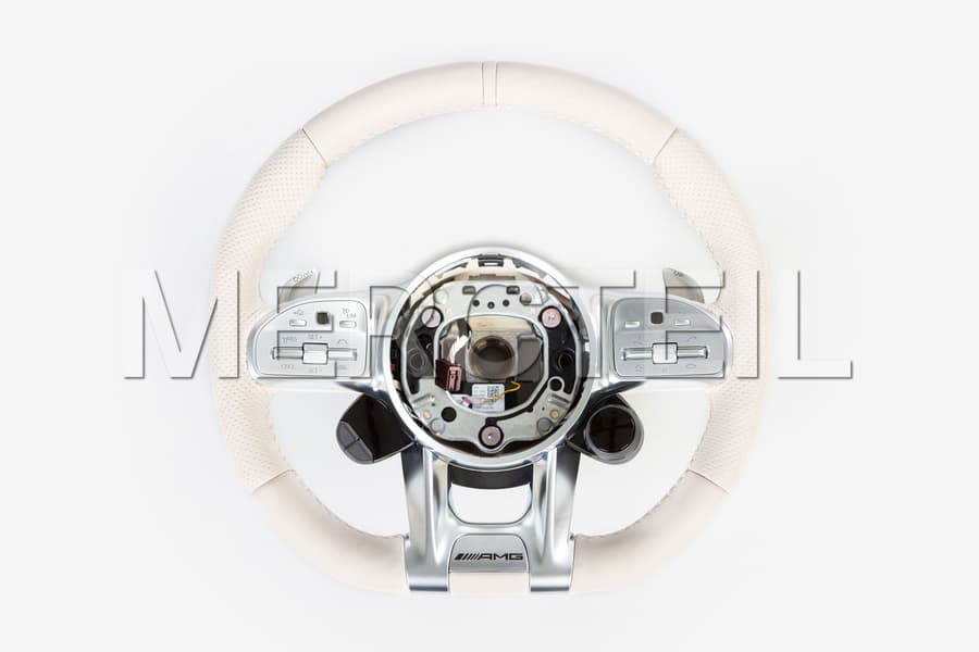 AMG Steering Wheel Beige Leather with Drive Units Genuine Mercedes AMG preview 0