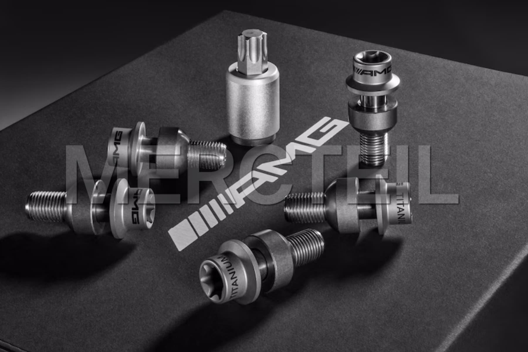 AMG Titanium Wheel Studs Kit Genuine Mercedes AMG
