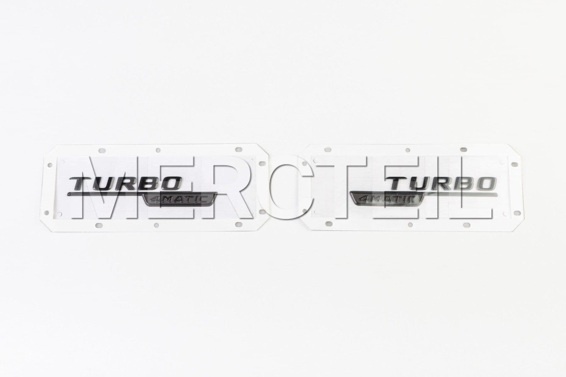 AMG Turbo 4Matic Lettering Fenders Stickers (part number: A1778177600)