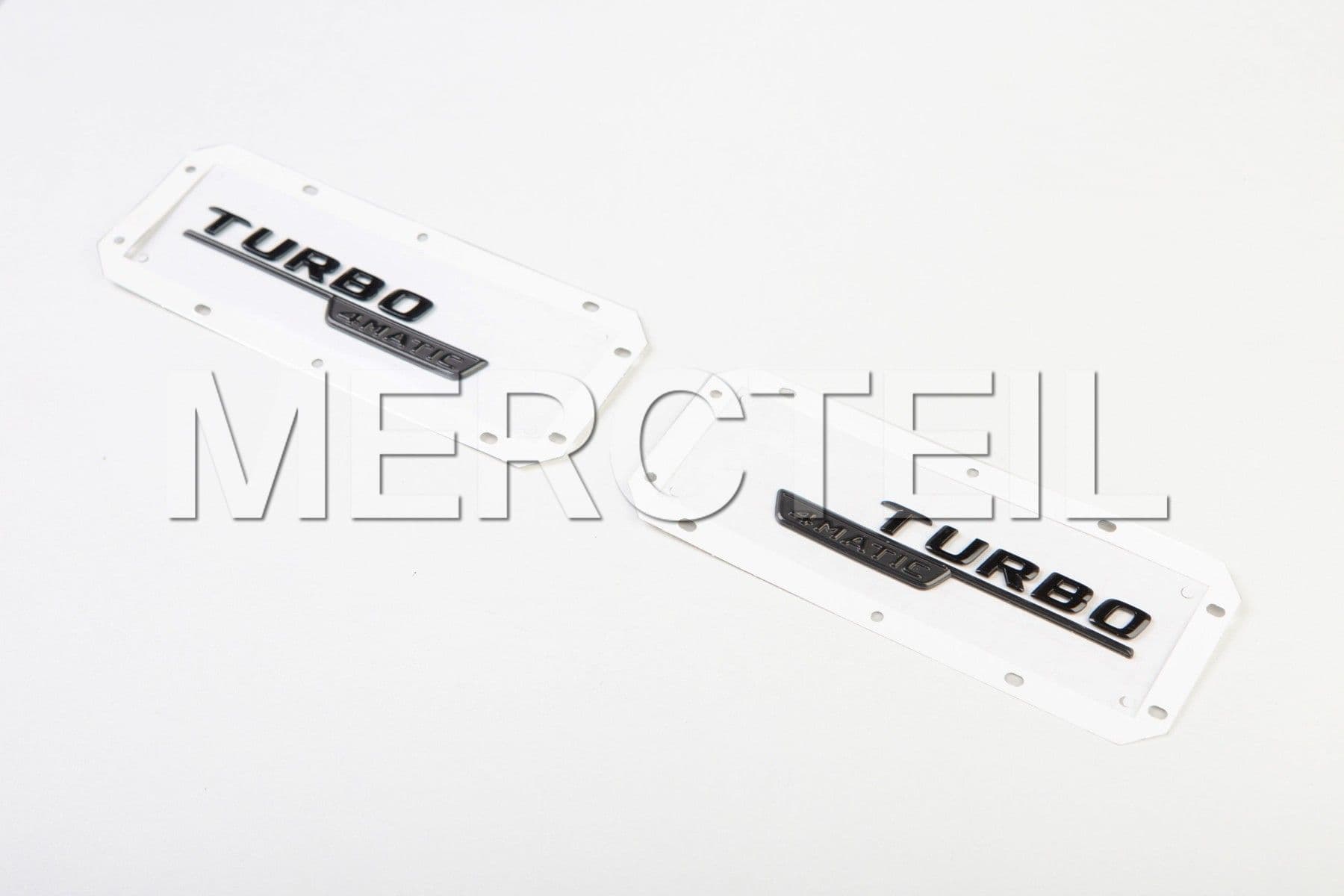 AMG Turbo 4Matic Lettering Fenders Stickers (part number: A1778177600)