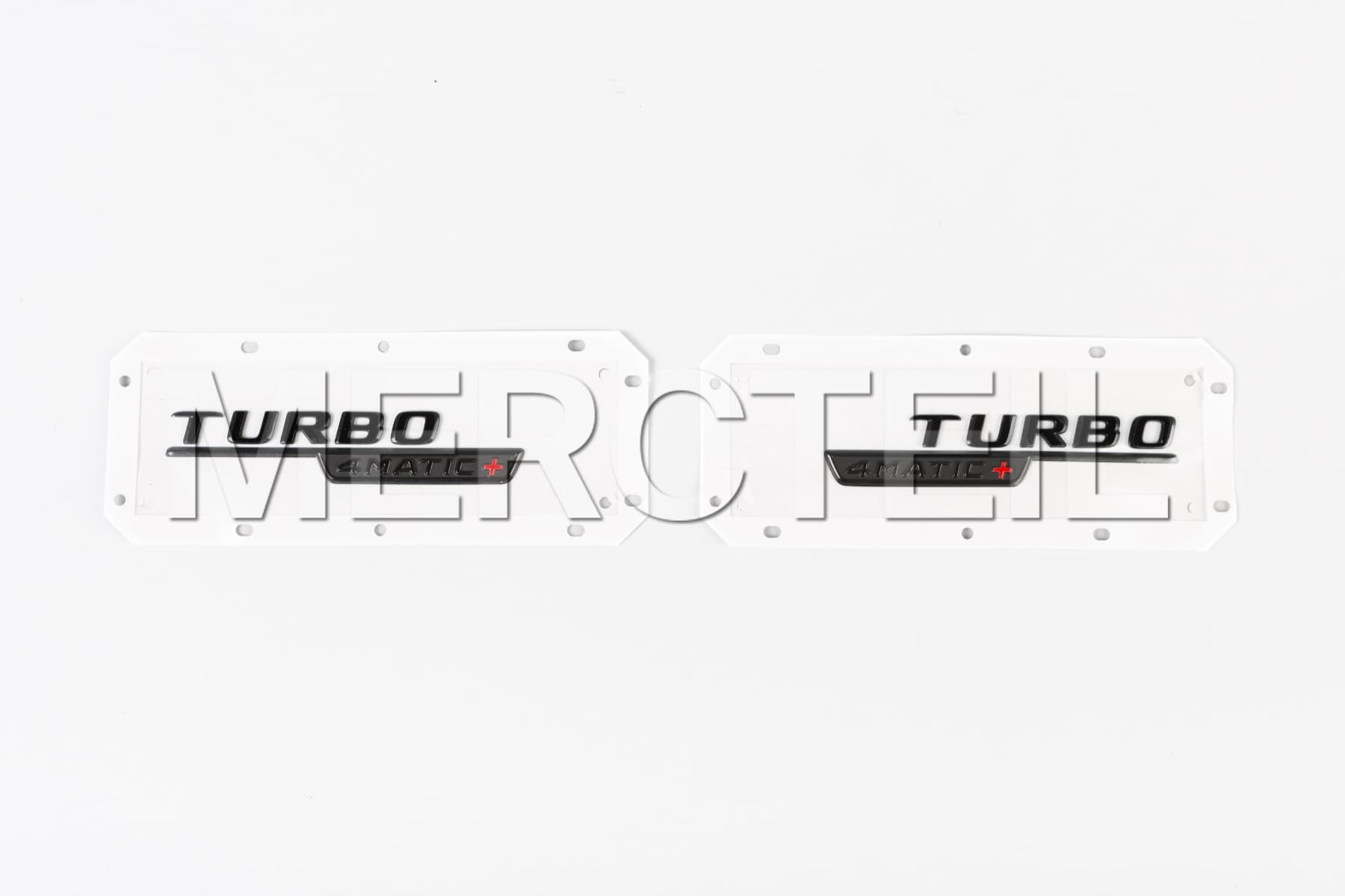 AMG Turbo 4Matic+ Lettering Black Fenders Stickers Genuine Mercedes AMG (part number: A1778177900)
