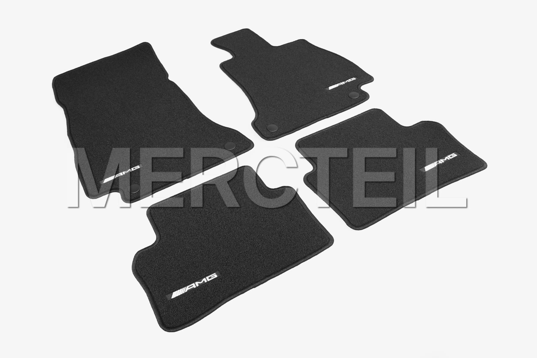 AMG Velour Floor Mats Set with Velour Edge Genuine Mercedes-AMG (Part number: A2136807905649G63)