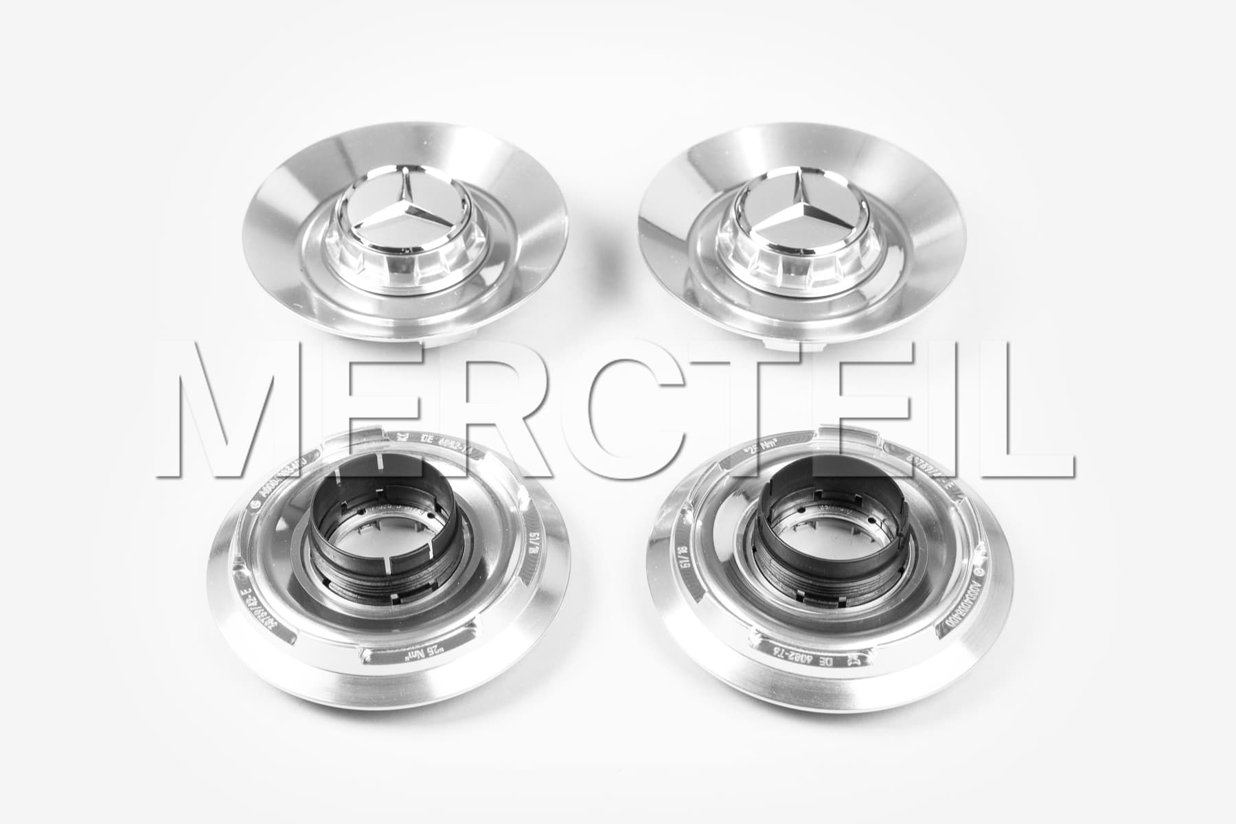 AMG Wheel Center Caps G Class Silver W463A Genuine Mercedes AMG (part number: A00040043007756)