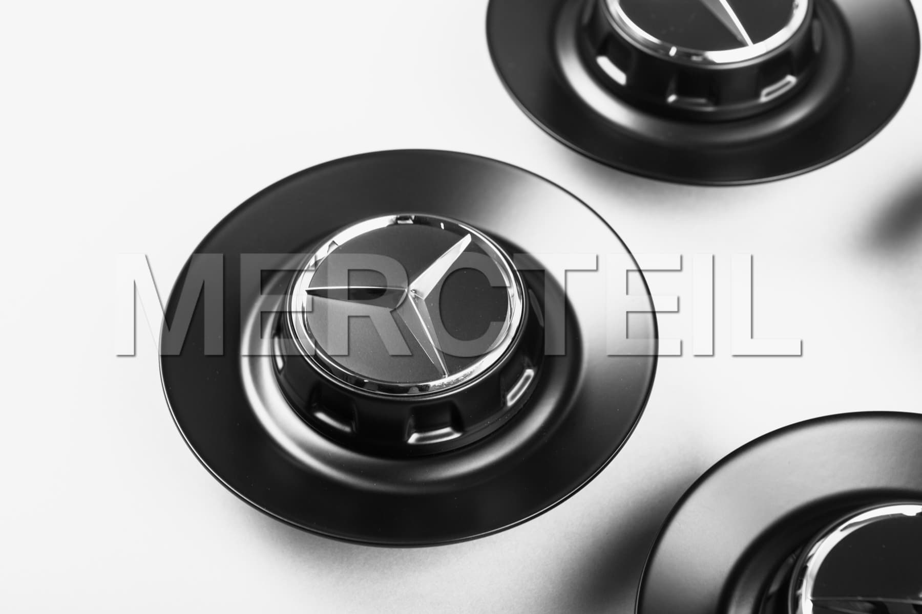 AMG Wheel Center Caps GLE Class Black Genuine Mercedes AMG (part number: A00040073009283)