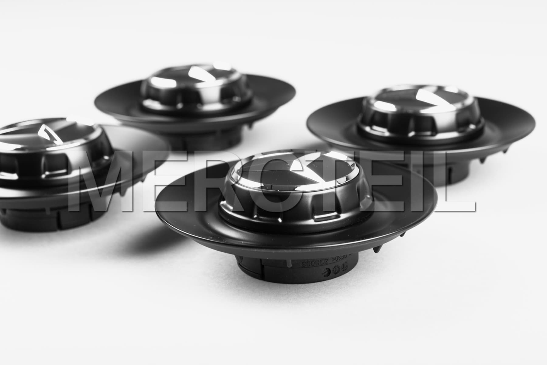 AMG Wheel Center Caps GLE Class Black Genuine Mercedes AMG (part number: A00040073009283)