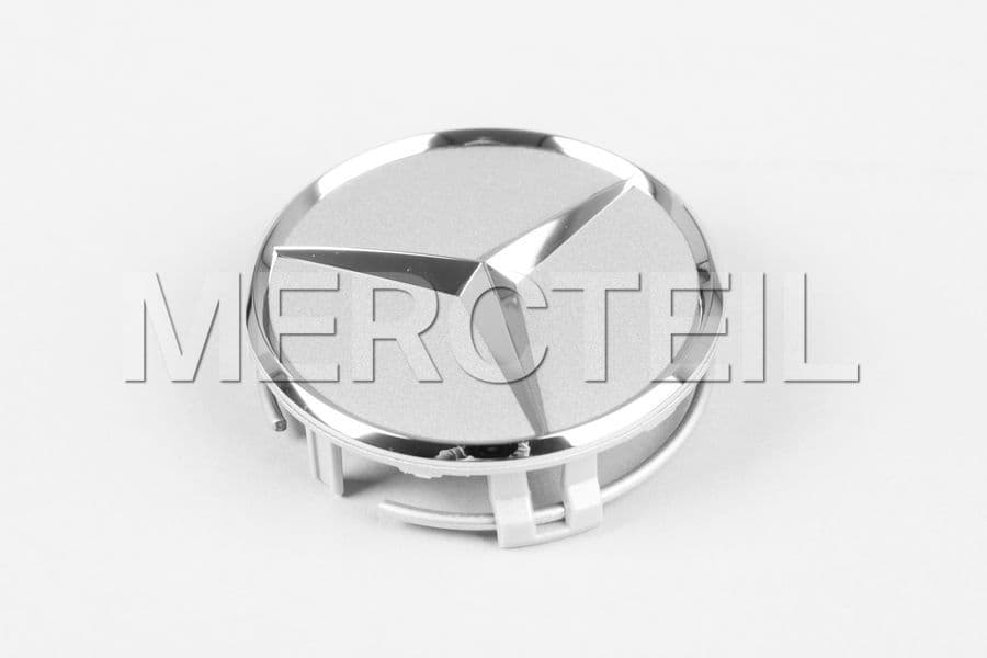 NEW OEM Genuine Wheel Center Hub Cap Star Silver Chrome Cover MERCEDES B66470202 