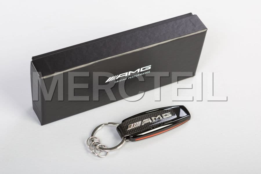 Original Mercedes-Benz AMG Schlüsselanhänger Carbonleder schwarz B66953428