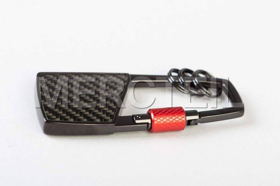 New Genuine Mercedes-Benz AMG snap-hook CARBON key ring B66953430