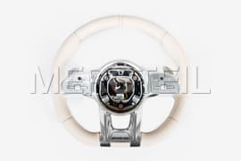AMG Steering Wheel with Beige Nappa Leather Genuine Mercedes-AMG (Part number: A00046084138U00)