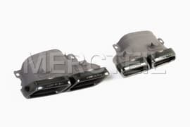 C63 Exhaust Tips Black Genuine Mercedes Benz (part number: A2054900727)