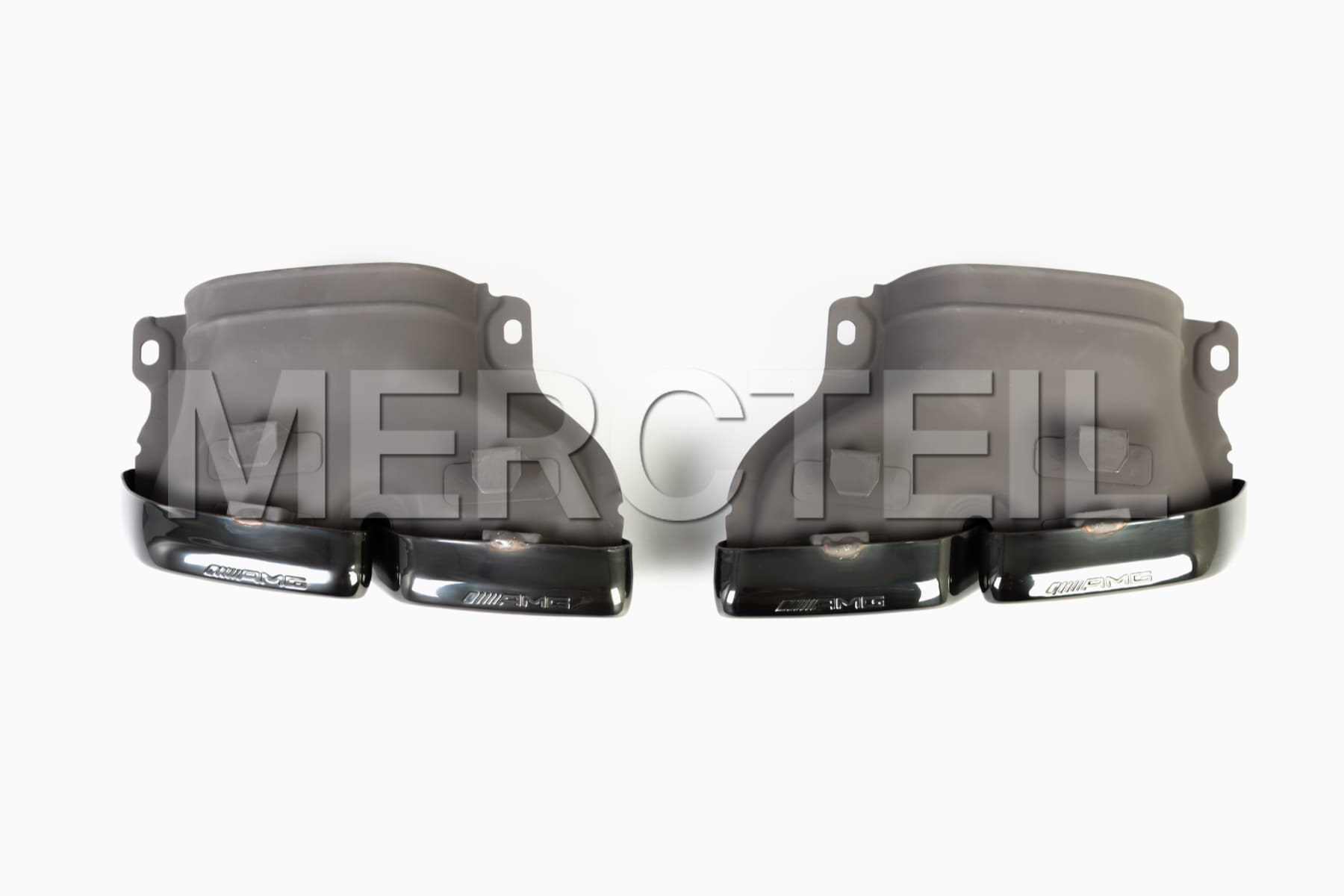 C63 Exhaust Tips Black Genuine Mercedes Benz (part number: A2054900827)