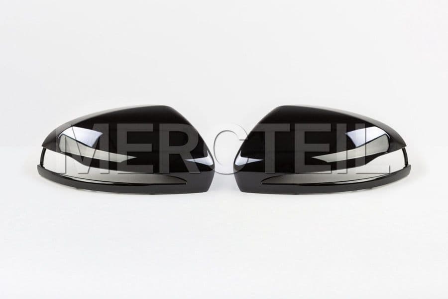Black Glossy Mirror Shells Covers Genuine Mercedes Benz preview 0