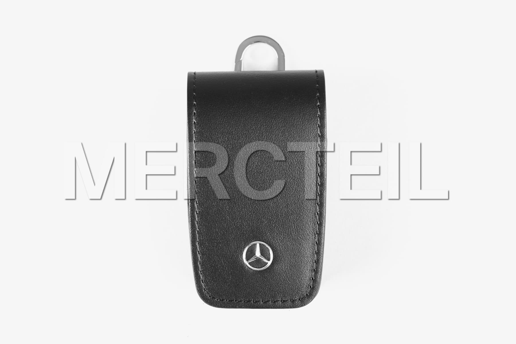 Leather Key Cover Colored in Black 8th Generation Genuine Mercedes-Benz (Part number: B66959108)