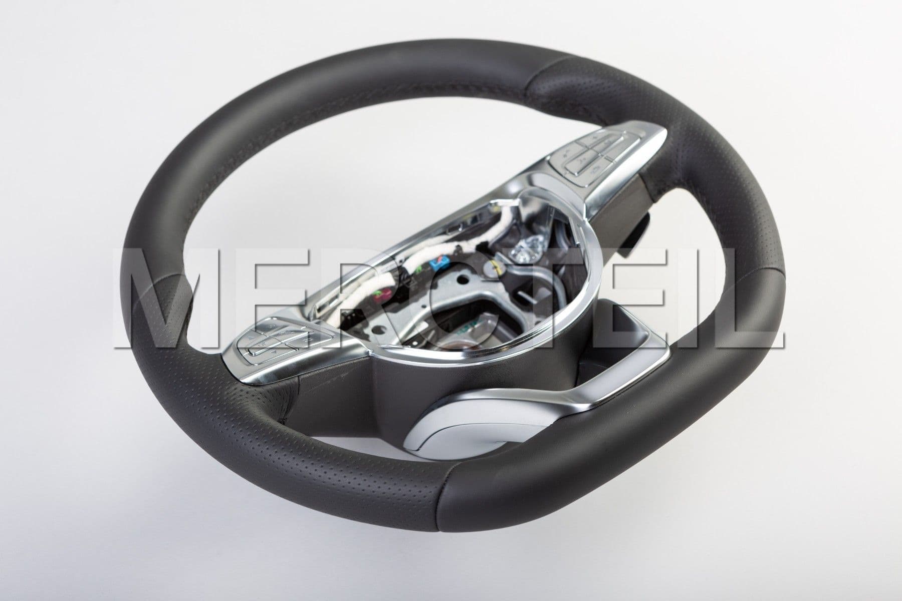 Black Leather Steering Wheel for S-Class & Coupe (part number: A00046064039E38)