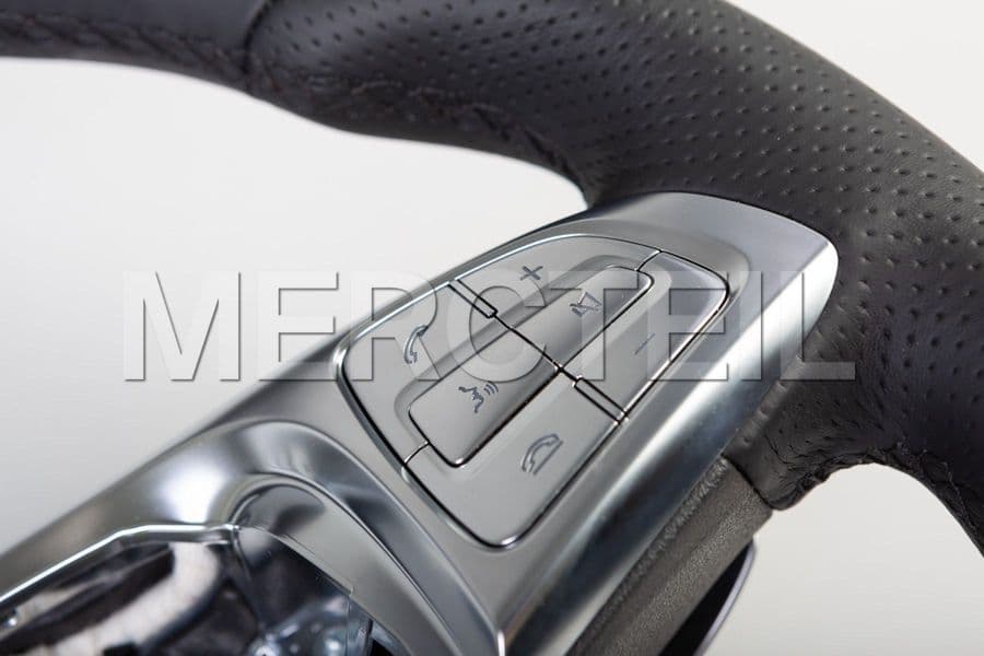 Black Leather Steering Wheel for S-Class Coupe